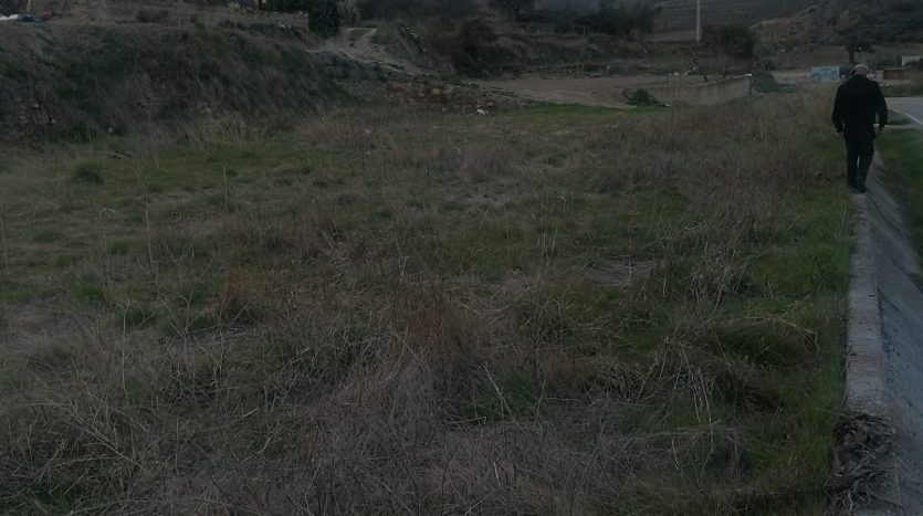 Vista del terreno en venta