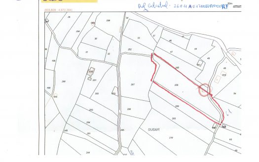 Plano de la finca en venta