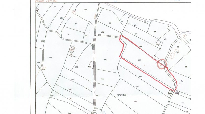 Plano de la finca en venta